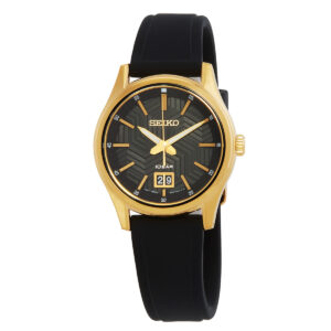 Home seiko sport quartz black dial men's watch sur560p1