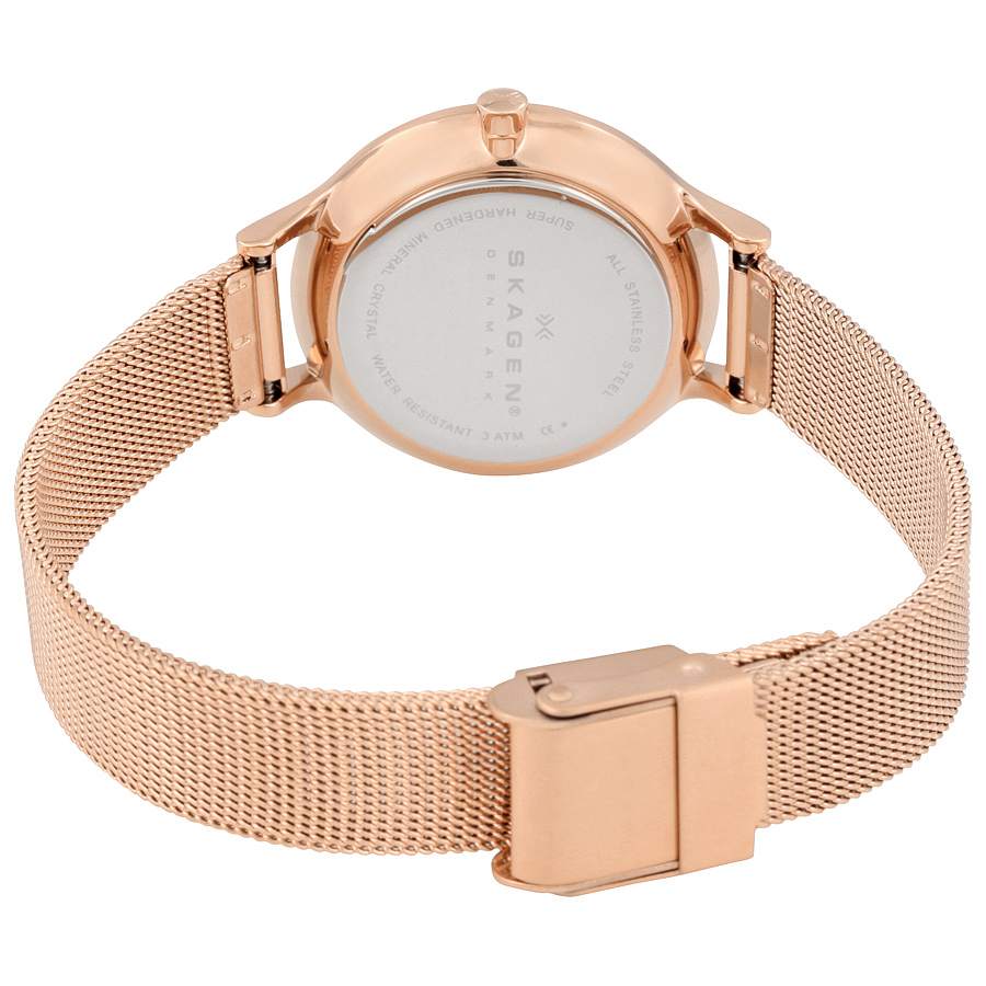 skagen anita silver dial rose gold tone ladies watch skw2151 skagen anita silver dial rose gold tone ladies watch skw2151