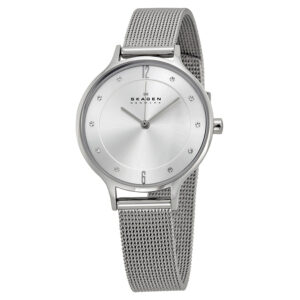 Home skagen anita silver dial stainless steel mesh ladies watch skw2149