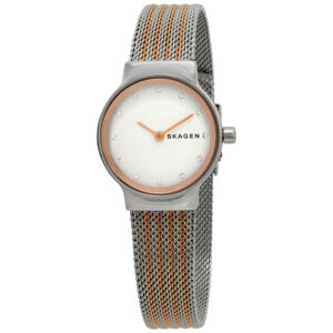 skagen freja crystal white dial ladies watch skw2699