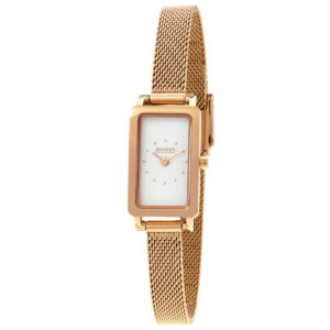 Home skagen hagen micro quartz white dial ladies watch skw3148