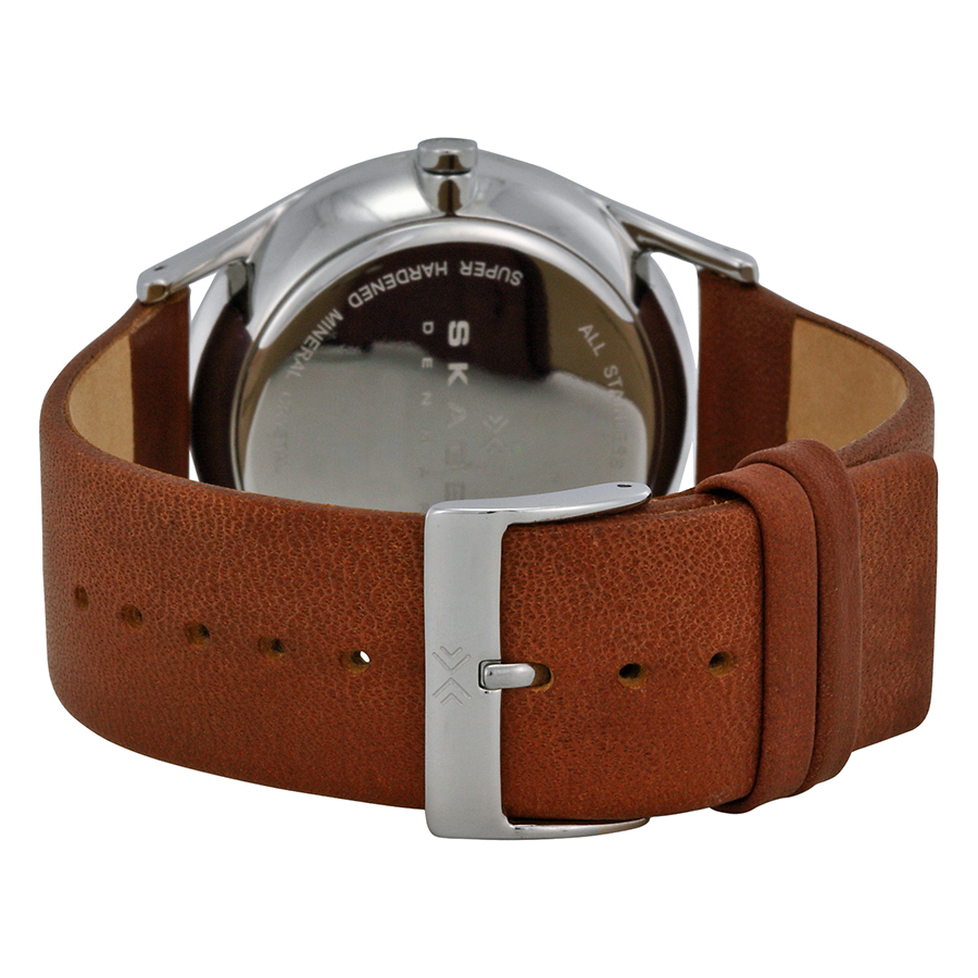 skagen holst charcoal dial brown leather men's watch skw6086 skagen holst charcoal dial brown leather men's watch skw6086