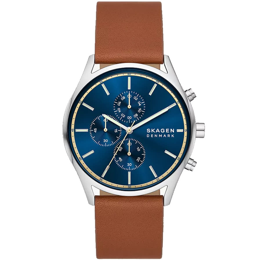 skagen holst chronograph quartz blue dial men's watch skw6916 skagen holst chronograph quartz blue dial men's watch skw6916