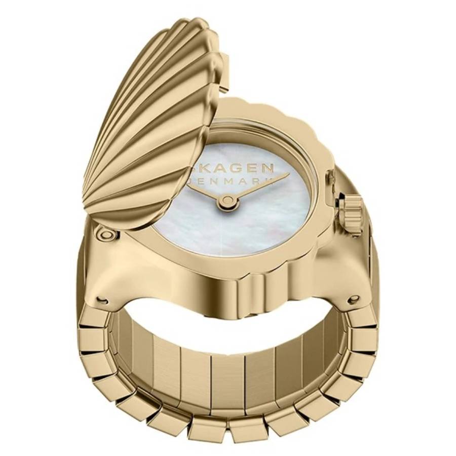 skagen quartz white mother of pearl dial ladies watch ring skw3180 skagen quartz white mother of pearl dial ladies watch ring skw3180