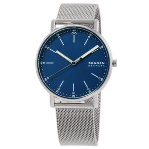skagen signatur blue dial men's watch skw6904