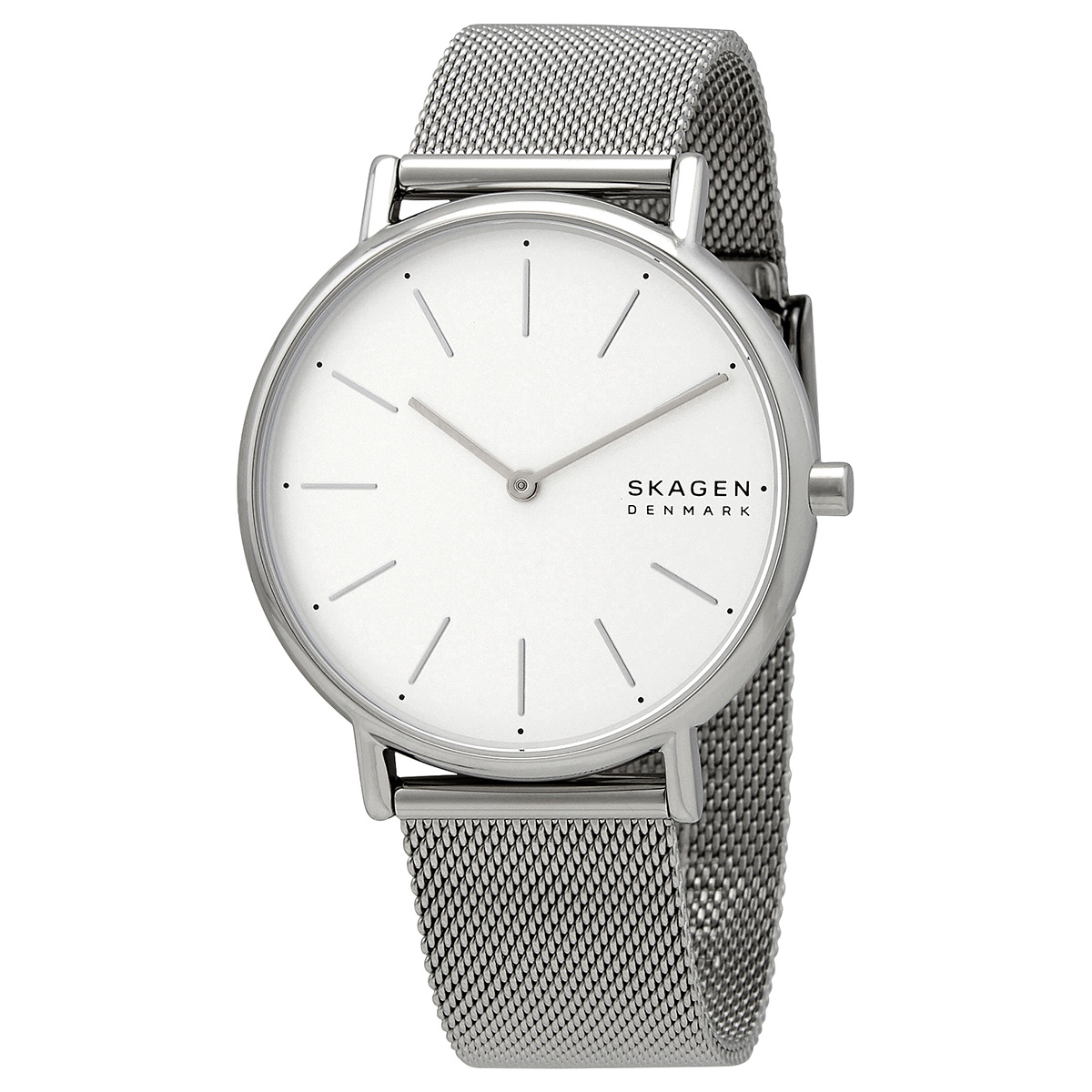 skagen signatur quartz white dial stainless steel mesh ladies watch skw2785 skagen signatur quartz white dial stainless steel mesh ladies watch skw2785
