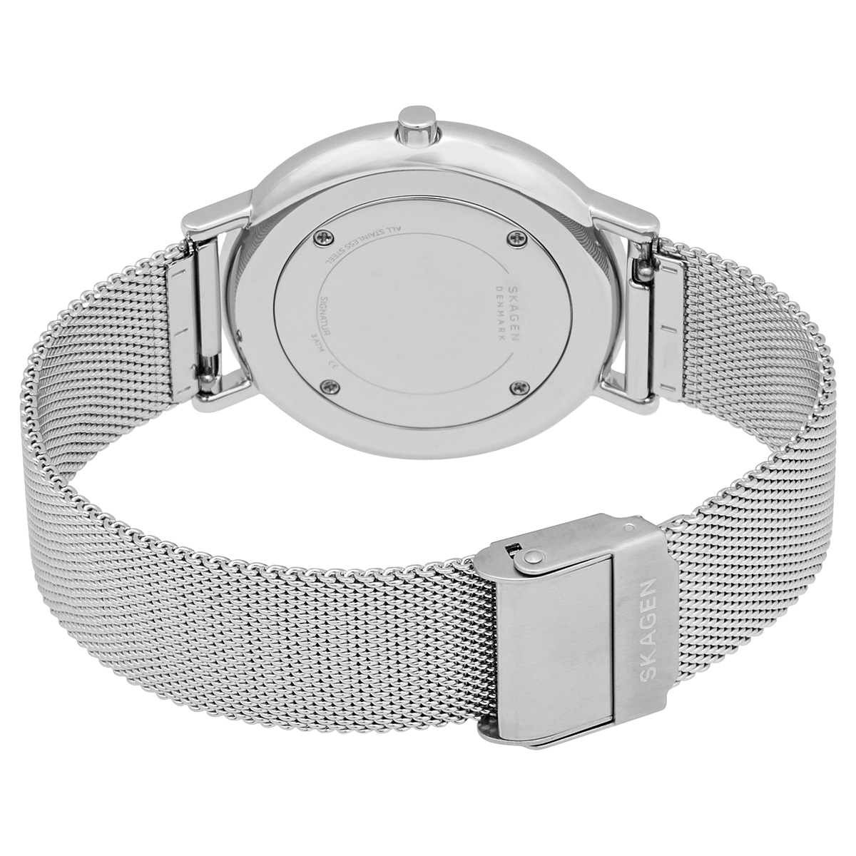 skagen signatur quartz white dial stainless steel mesh ladies watch skw2785 skagen signatur quartz white dial stainless steel mesh ladies watch skw2785