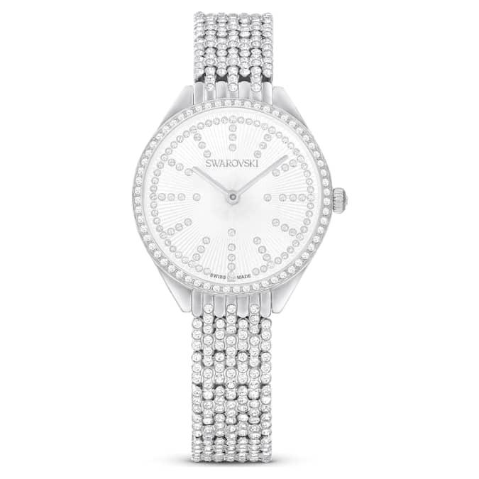 swarovski attract quartz crystal silver dial ladies watch 5644062 swarovski attract quartz crystal silver dial ladies watch 5644062