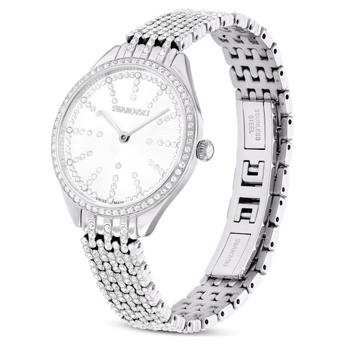 swarovski attract quartz crystal silver dial ladies watch 5644062 swarovski attract quartz crystal silver dial ladies watch 5644062