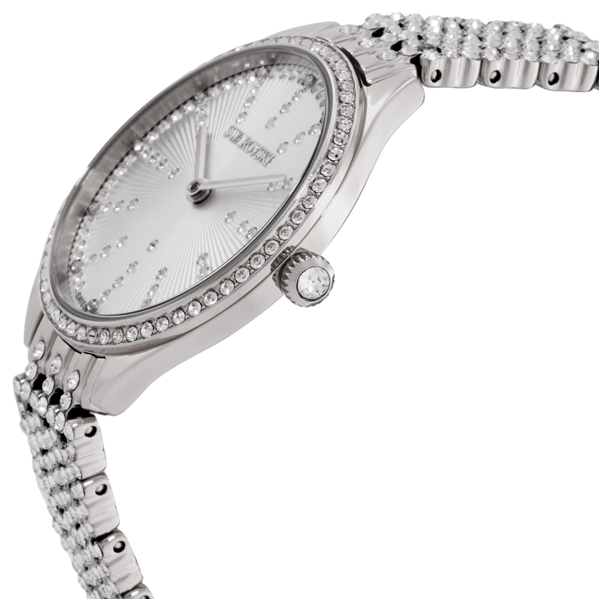 swarovski attract quartz crystal silver dial ladies watch 5742479 swarovski attract quartz crystal silver dial ladies watch 5742479