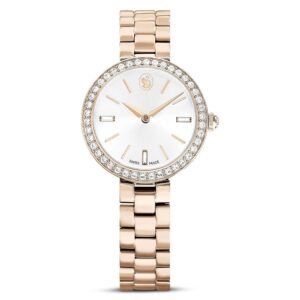 Home swarovski certa quartz crystal silver dial ladies watch 5673013
