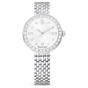 Home swarovski certa quartz crystal silver dial ladies watch 5673022