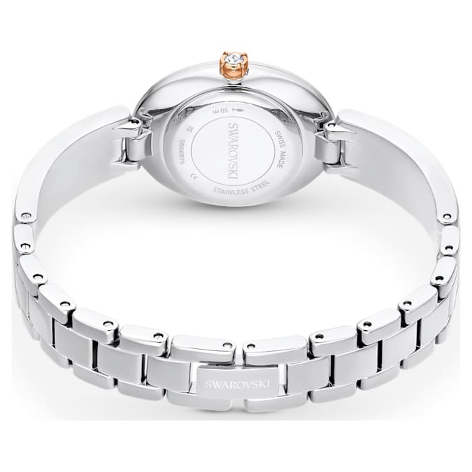 swarovski crystal rock oval quartz white dial ladies watch 5656878 swarovski crystal rock oval quartz white dial ladies watch 5656878