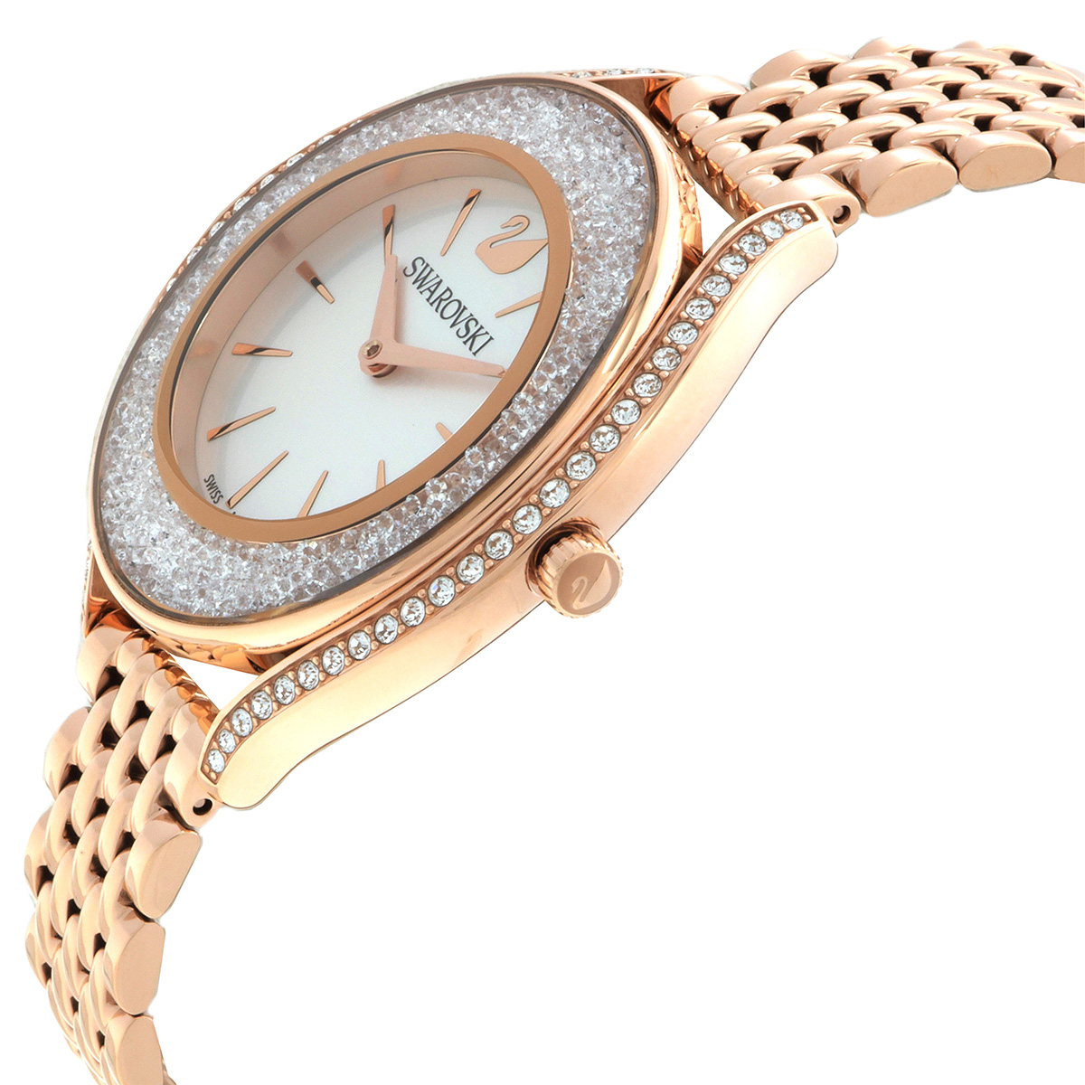 swarovski crystalline aura quartz white dial ladies watch 5519459 swarovski crystalline aura quartz white dial ladies watch 5519459