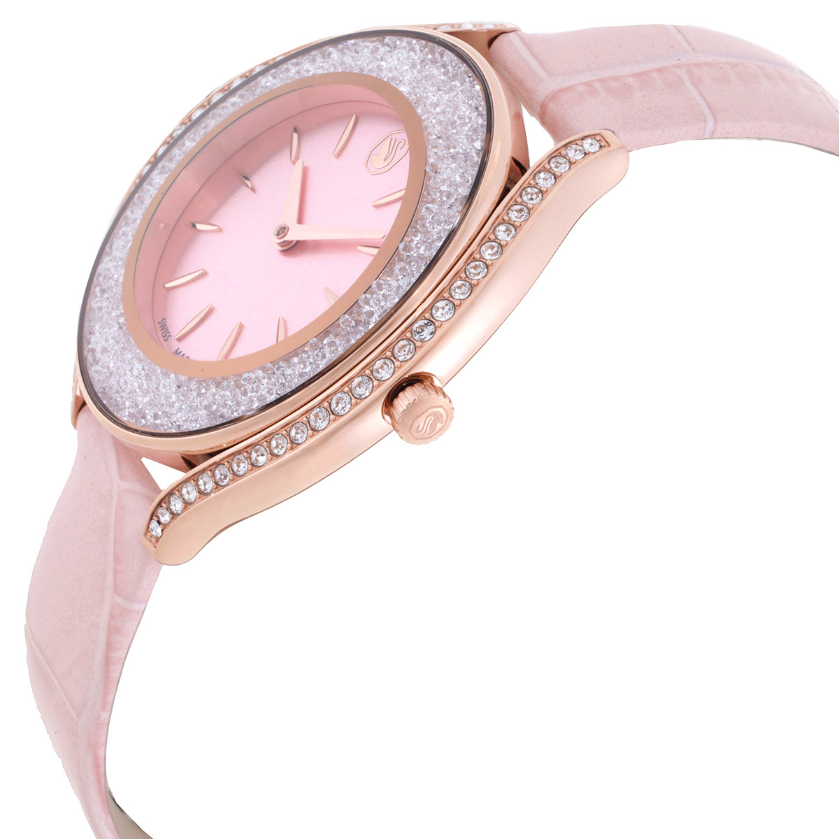 swarovski crystalline quartz pink dial ladies watch 5730150 swarovski crystalline quartz pink dial ladies watch 5730150
