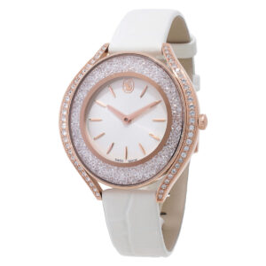 swarovski crystalline quartz silver dial ladies watch 5730146