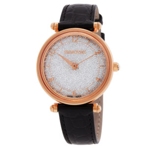 Home swarovski crystalline quartz white dial ladies watch 5653359