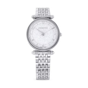 Home swarovski crystalline wonder quartz silver tone dial ladies watch 5656929