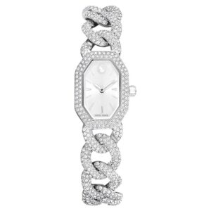 Витрина swarovski dextera chain quartz crystal silver dial watch 5668899