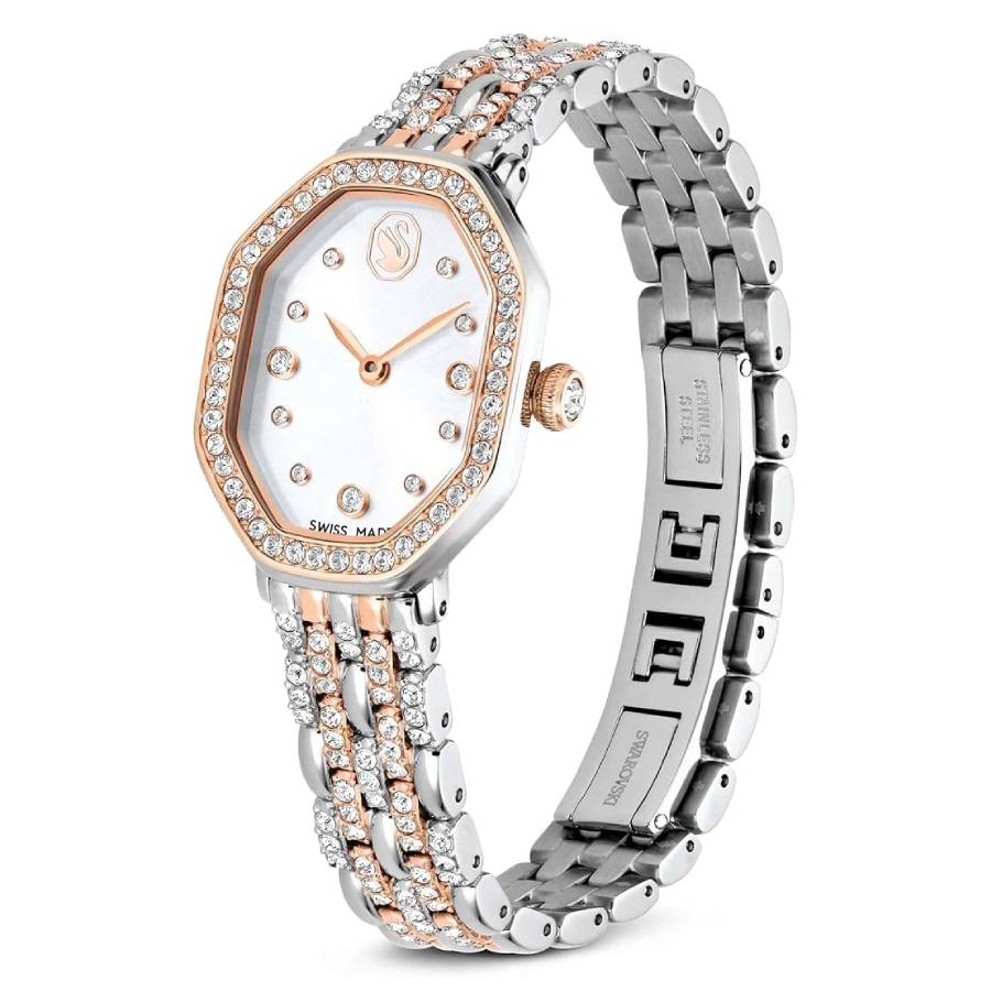 swarovski dextera octagon quartz crystal ladies watch 5715521 swarovski dextera octagon quartz crystal ladies watch 5715521