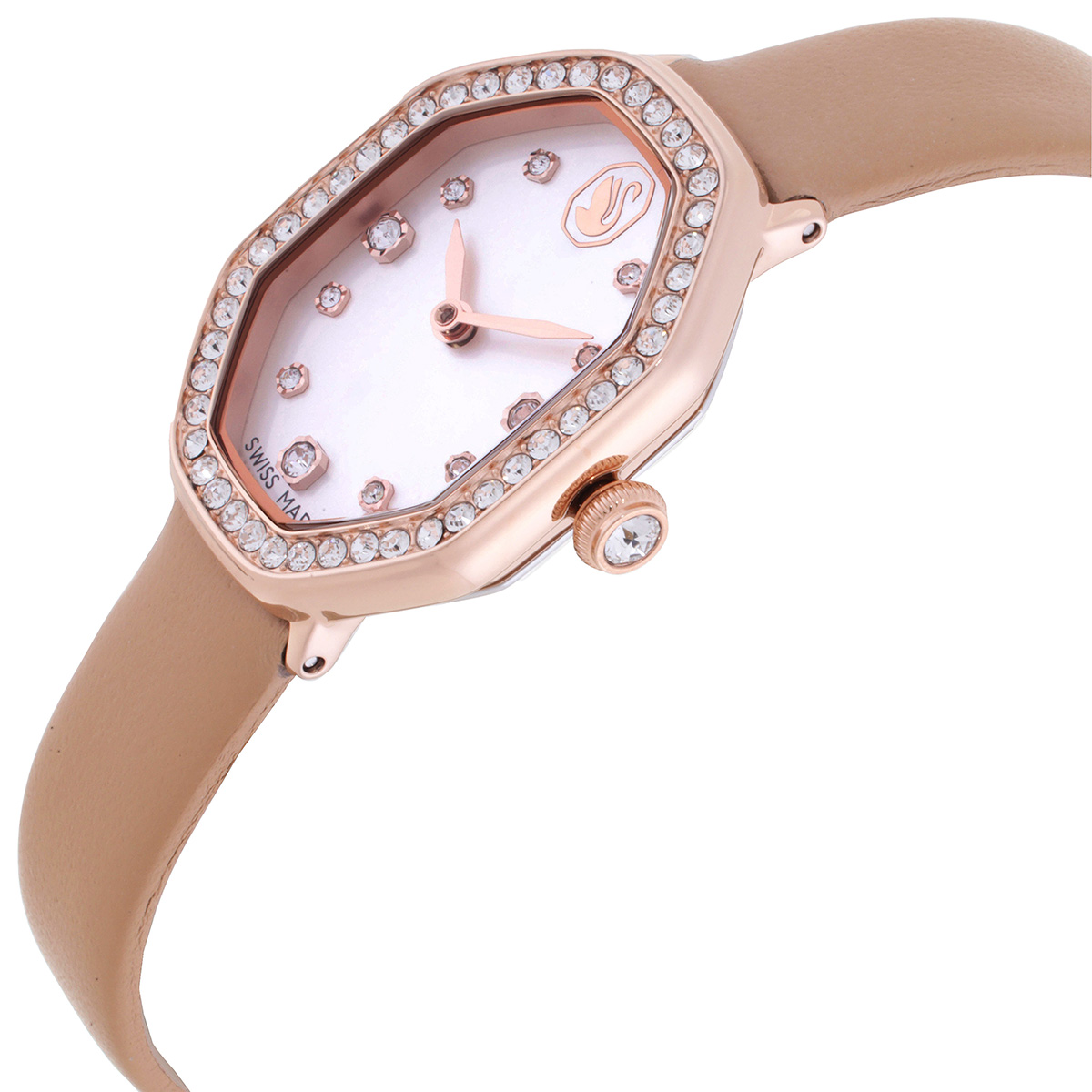 swarovski dextera quartz crystal silver dial ladies watch 5730184 swarovski dextera quartz crystal silver dial ladies watch 5730184