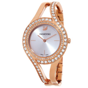 Home swarovski eternal quartz crystal silver dial ladies watch 5377576