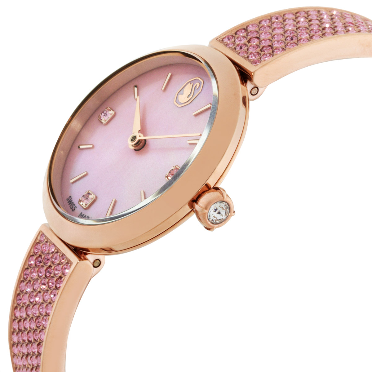 swarovski illumina quartz pink mother of pearl dial ladies watch 5678756 swarovski illumina quartz pink mother of pearl dial ladies watch 5678756