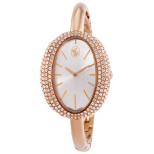 swarovski imber quartz crystal silver dial ladies watch 5716108