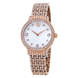 Home swarovski imber quartz crystal silver dial ladies watch 5741227