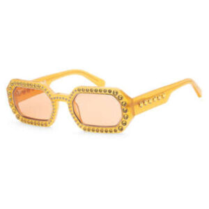 Home swarovski ladies orange rectangular sunglasses 5636332