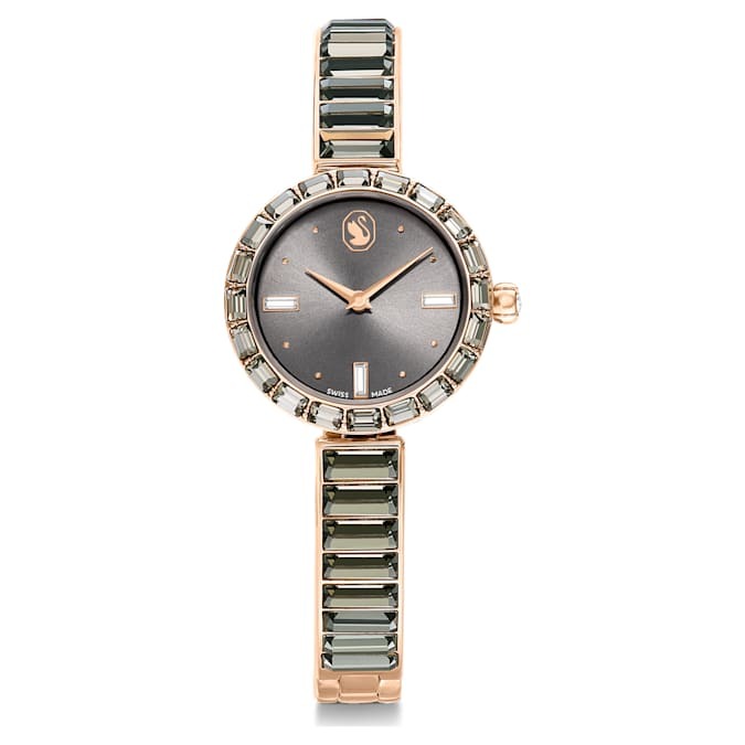 swarovski matrix bangle quartz crystal grey dial ladies watch 5679887 swarovski matrix bangle quartz crystal grey dial ladies watch 5679887