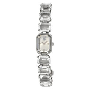 swarovski millenia quartz crystal silver dial ladies watch 5729182