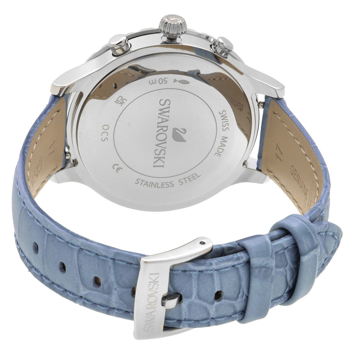 swarovski octea lux chrono chronograph quartz blue dial ladies watch 5580600 swarovski octea lux chrono chronograph quartz blue dial ladies watch 5580600