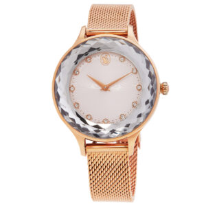 Home swarovski octea nova quartz crystal silver dial ladies watch 5650011