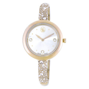 swarovski sublima quartz crystal ladies bangle watch 5734635