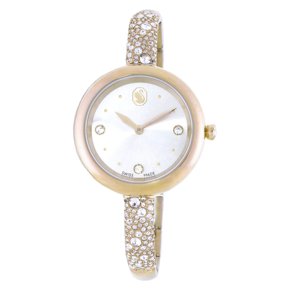 swarovski sublima quartz crystal ladies bangle watch 5734635 swarovski sublima quartz crystal ladies bangle watch 5734635