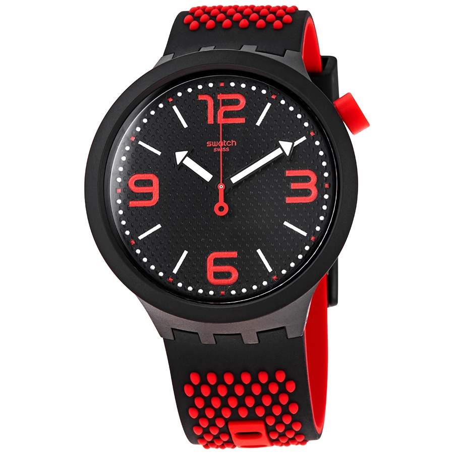swatch bbblood black dial men's watch so27b102 swatch bbblood black dial men's watch so27b102
