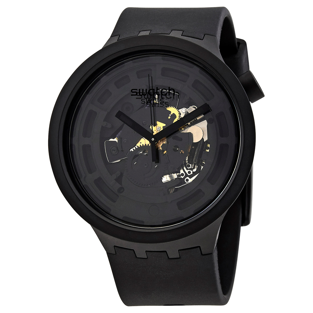 swatch bioceramic quartz black dial men's watch sb03b100 swatch bioceramic quartz black dial men's watch sb03b100