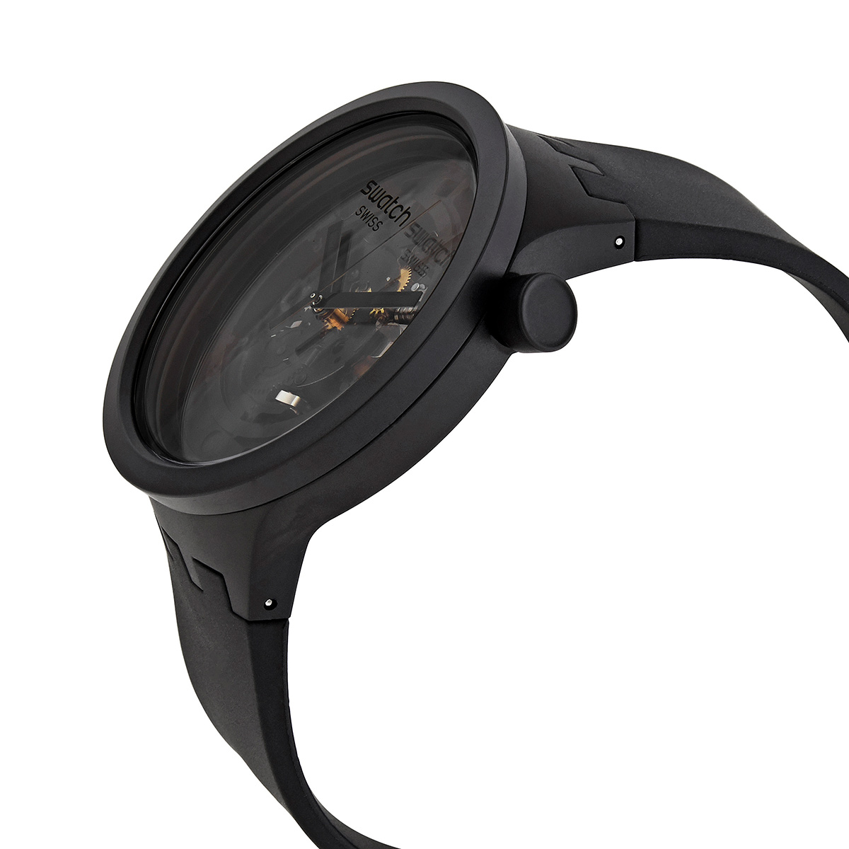 swatch bioceramic quartz black dial men's watch sb03b100 swatch bioceramic quartz black dial men's watch sb03b100