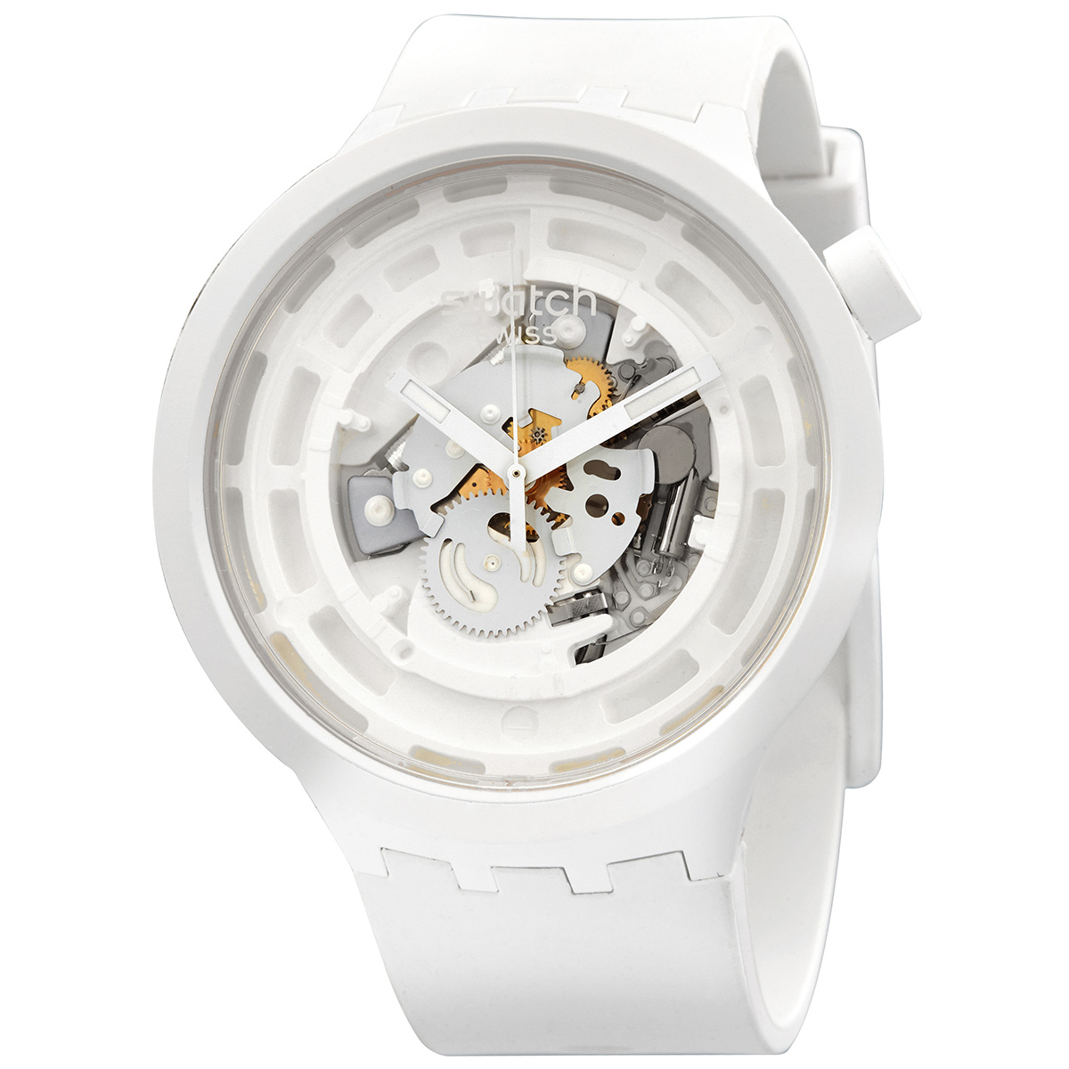 swatch c white quartz skeleton dial men's watch sb03w100 swatch c white quartz skeleton dial men's watch sb03w100