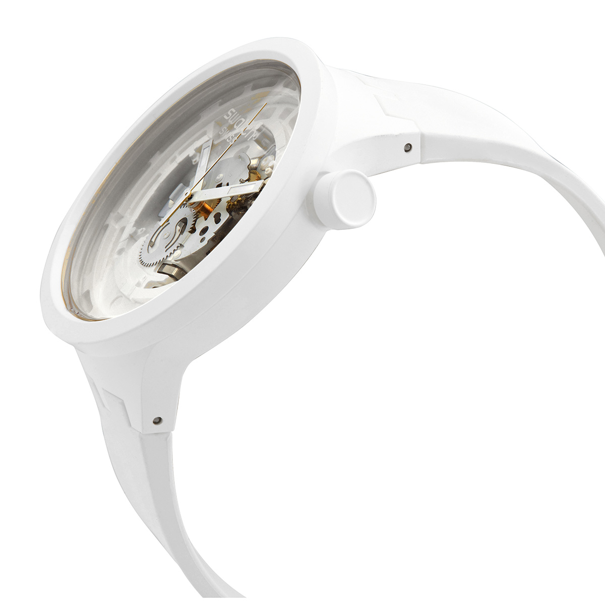 swatch c white quartz skeleton dial men's watch sb03w100 swatch c white quartz skeleton dial men's watch sb03w100