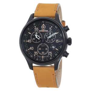 Home timex chronograph quartz black dial men's watch tw4b12300