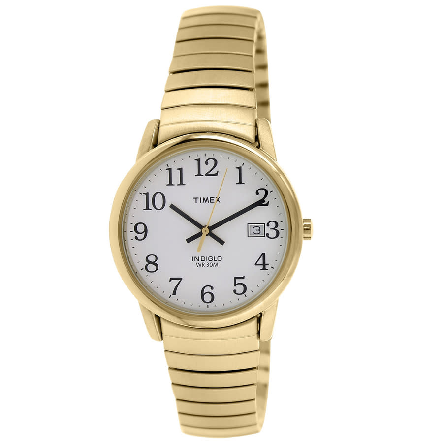timex easy reader quartz white dial men's watch t2n090 timex easy reader quartz white dial men's watch t2n090