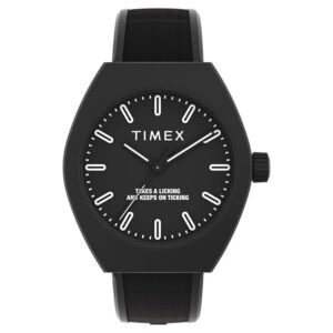 timex eco ceramic quartz black dial men's watch tw2w42100