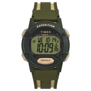 timex expedition quartz digital green dial men's watch tw4b30300