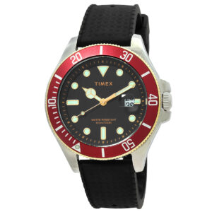 Home timex harborside coast quartz black dial men's watch tw2v27300