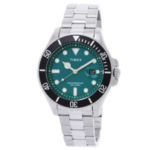 Home timex harborside coast quartz green dial men's watch tw2v91900