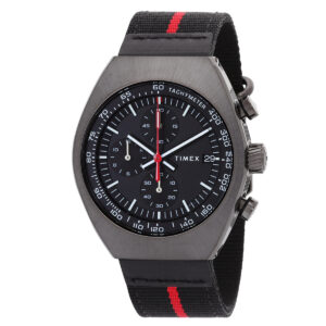 Витрина timex legacy tonneau chronograph quartz black dial men's watch tw2w50200