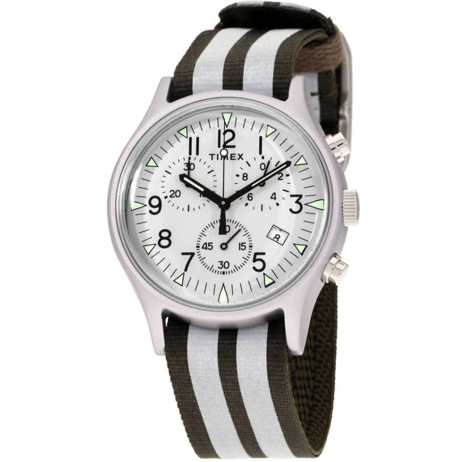 timex mk1 chronograph quartz silver dial men's watch tw2r81300 timex mk1 chronograph quartz silver dial men's watch tw2r81300