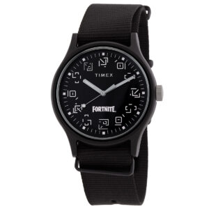 Витрина timex mk1 x fortnite quartz black dial men's watch tw2w97000
